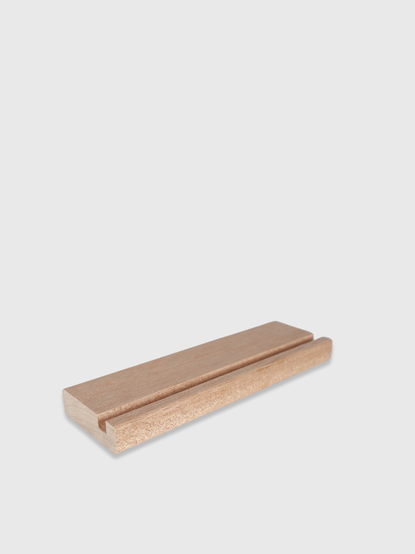 Houten tegelhouder voor 2 tegels