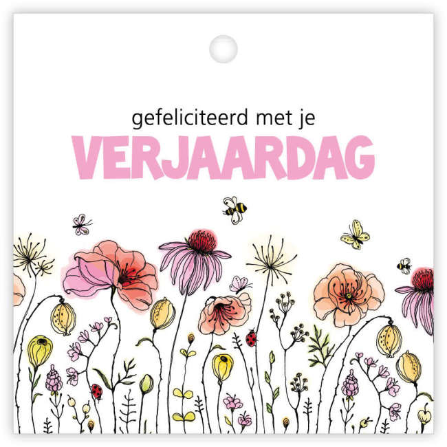 Gefeliciteerd met je verjaardag kaartje