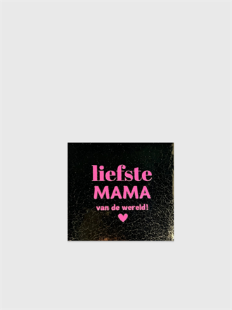 Tegel 'de liefste mama' brons/roze