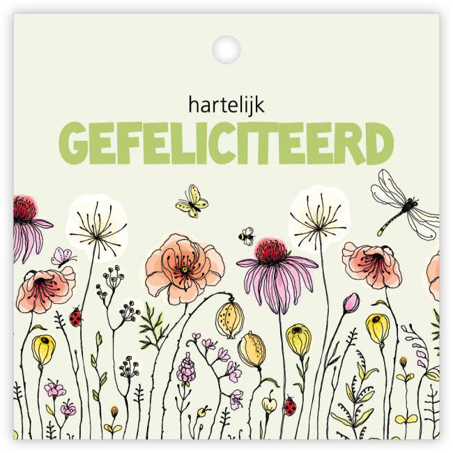 Hartelijk gefeliciteerd dubbelkaartje