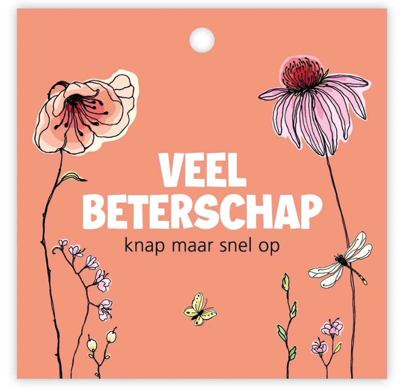 Veel beterschap, knap maar snel op dubbelkaartje