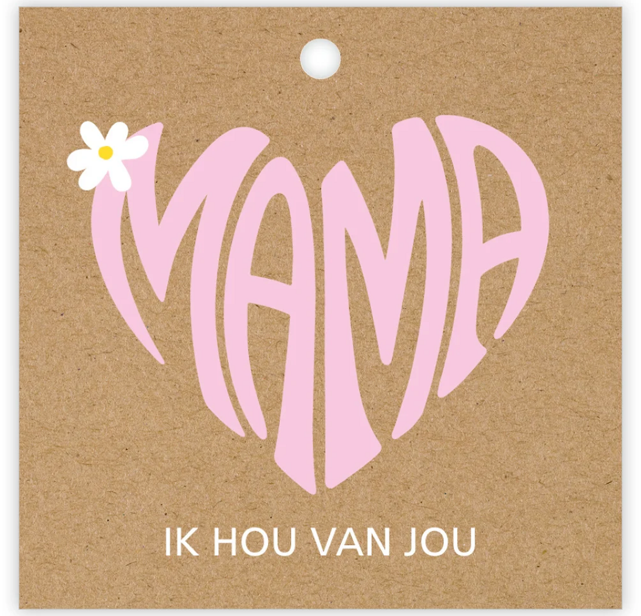 Mama ik hou van je dubbelkaartje