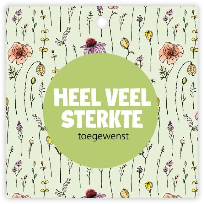 Heel veel sterkte toegewenst dubbelkaartje