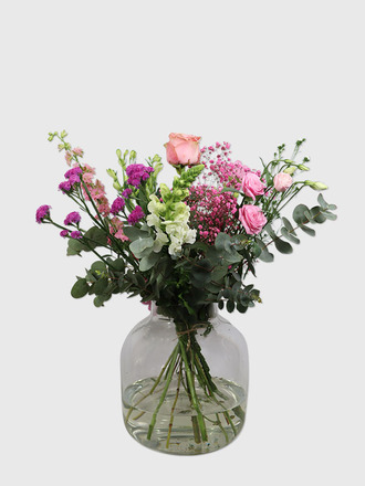 Boeket 'Roze/Wit'